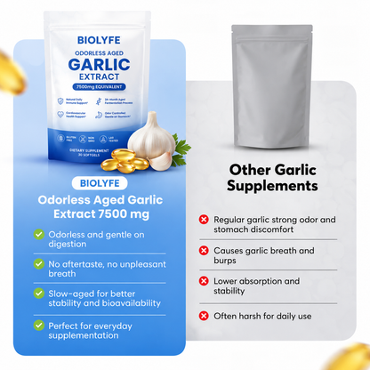 Aged Garlic Extract - 7500mg Odorless Softgels